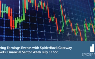 Exploring Earnings Events with SpiderRock Gateway Data Sets: Financial Sector Week July 11/22